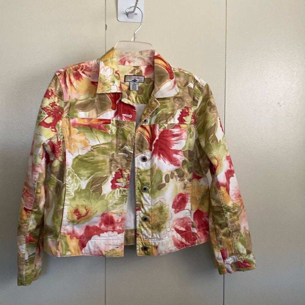 Caribbean Joe Jacket Size Petite Medium